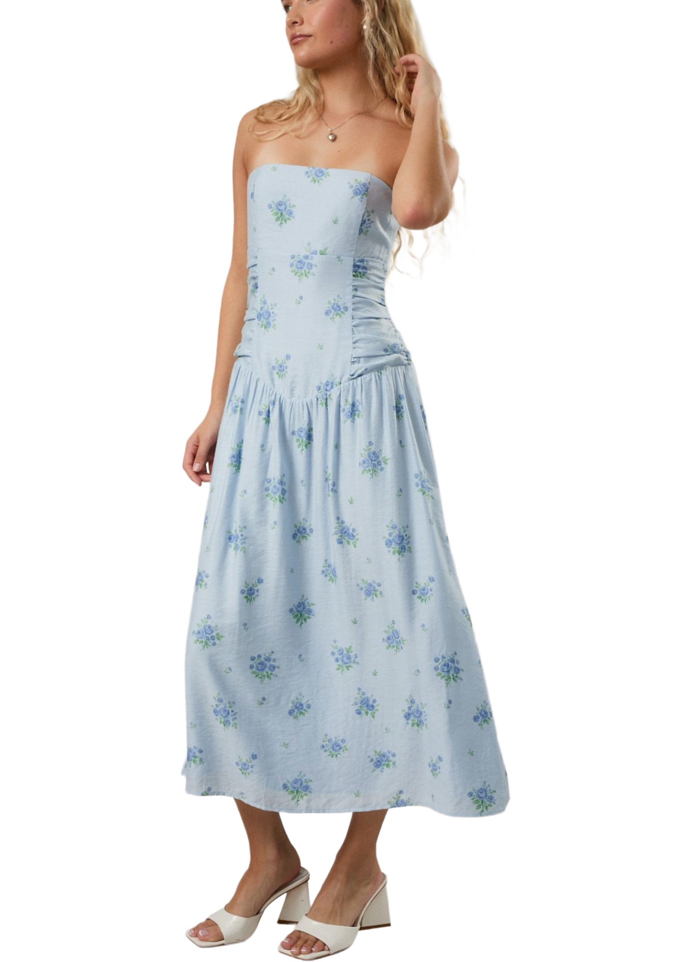 Babys Blue Maxi Dress