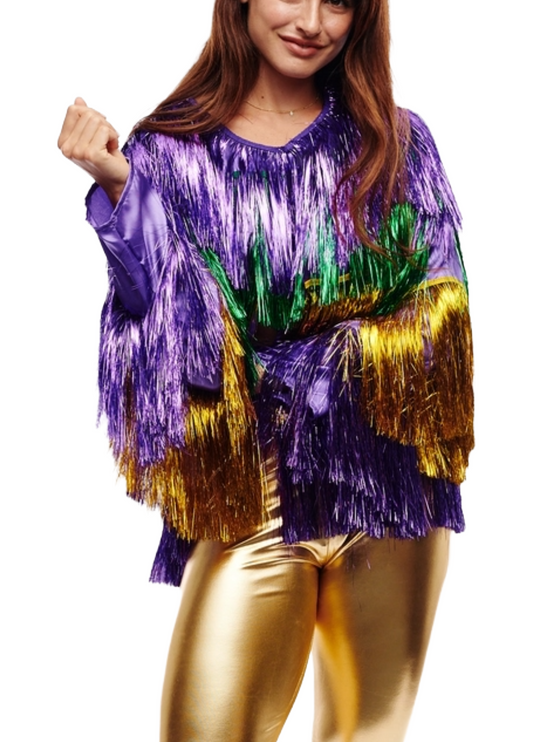 Mardi Gras Tinsel Jacket