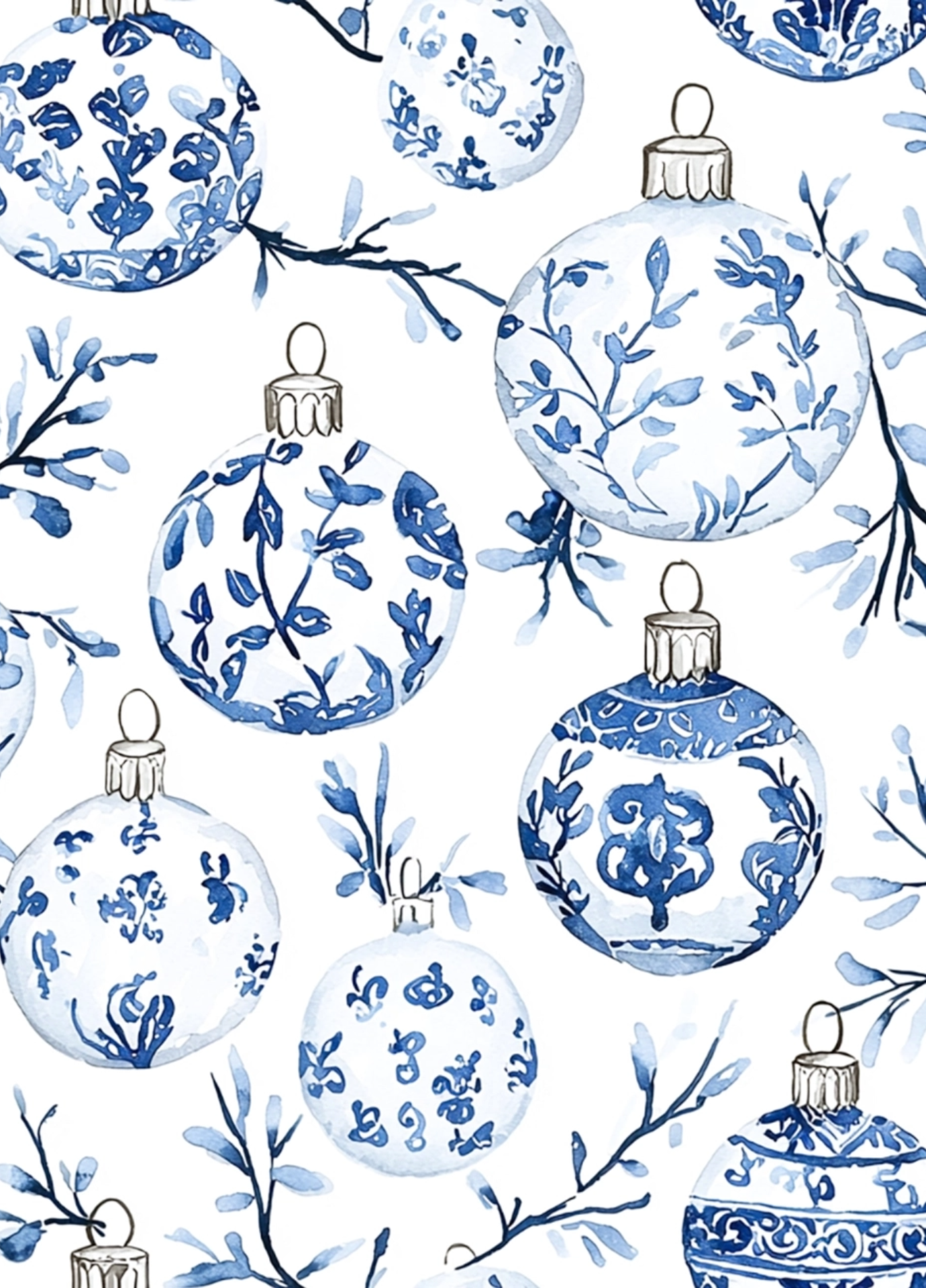 Beau Bottles Blue Ornaments - Prosecco