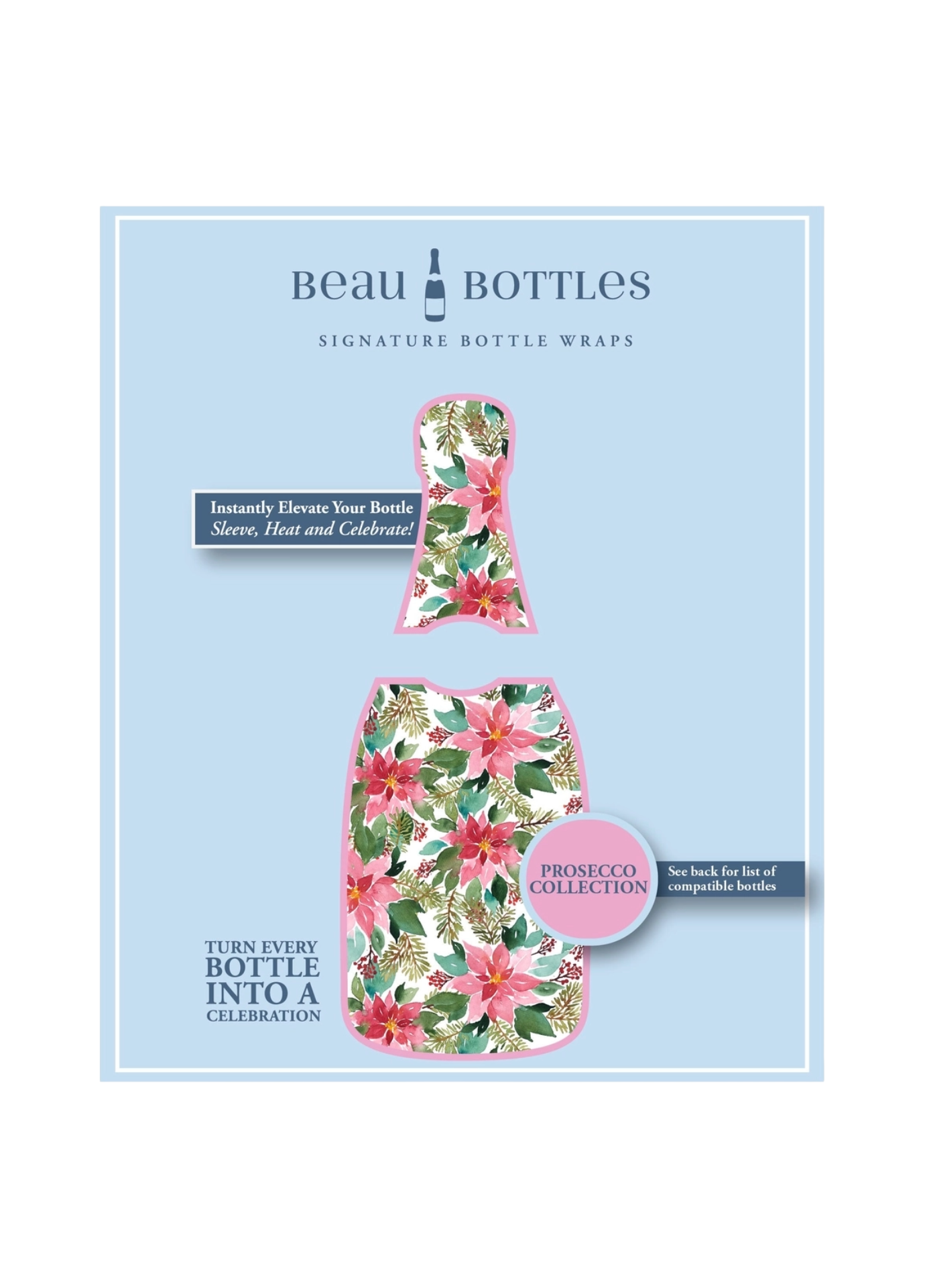 Beau Bottles Holiday Bloom - Prosecco