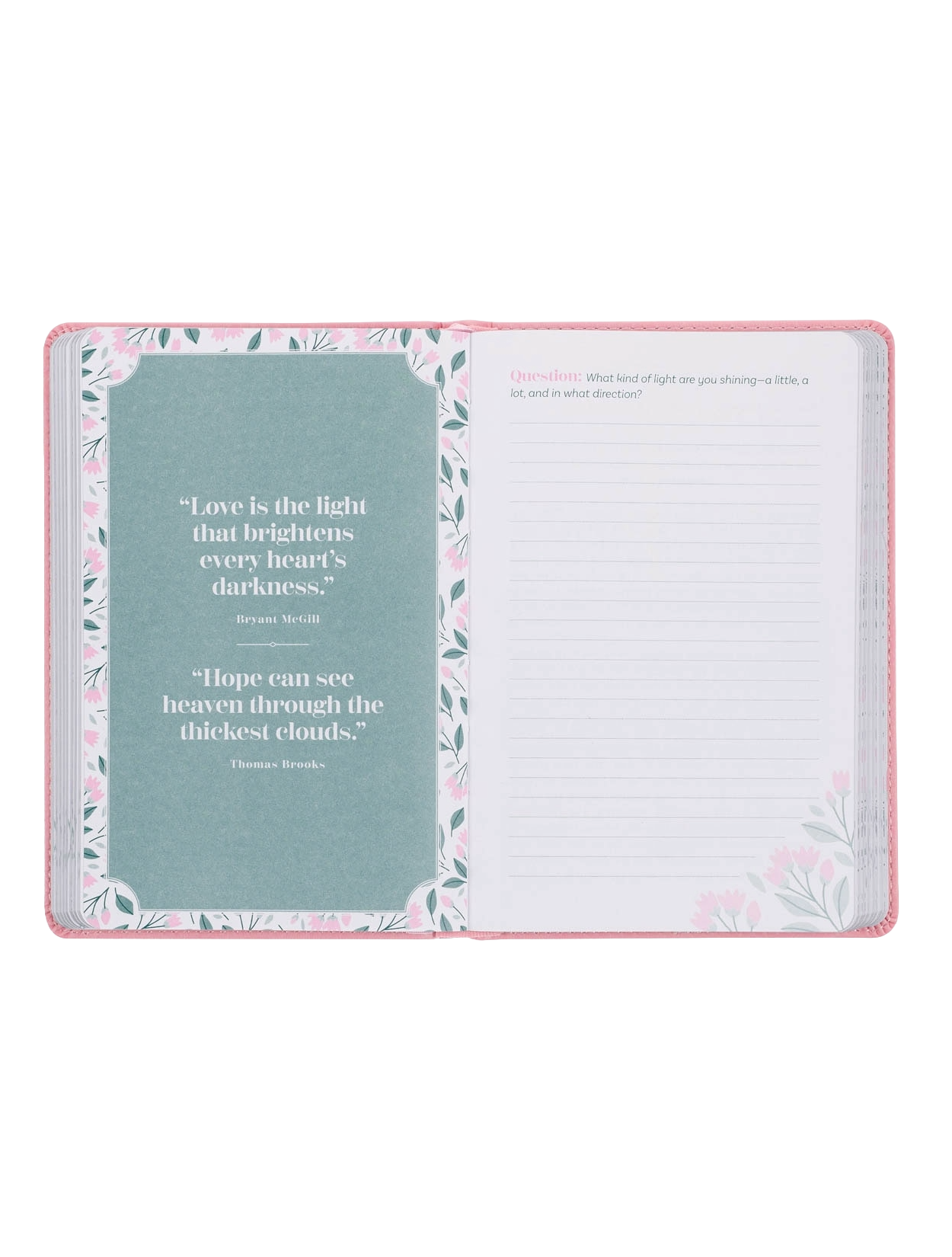 Devotional Look Up, Girl Faux Leather Journal