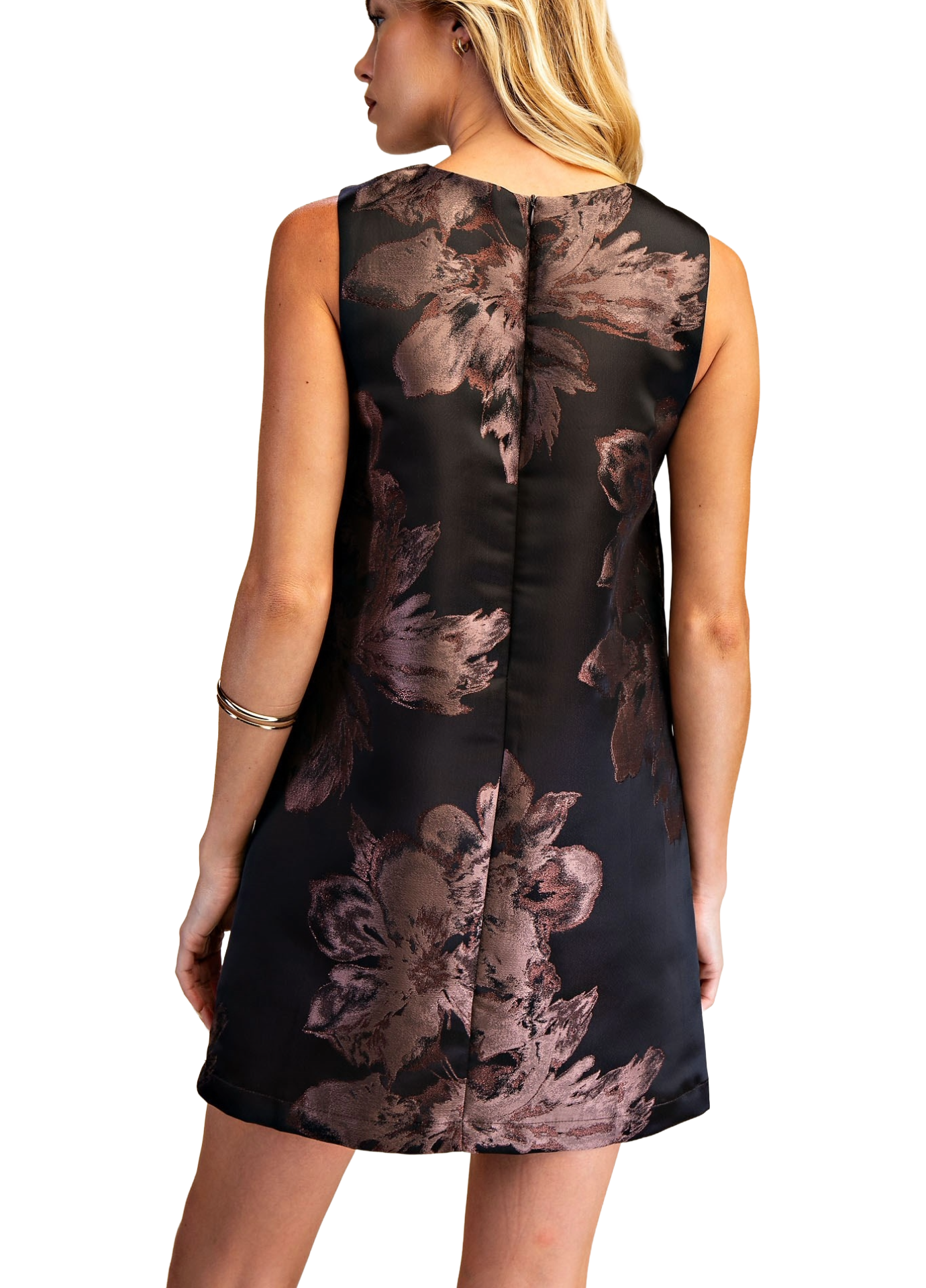 Duskfall Bloom Mini Dress