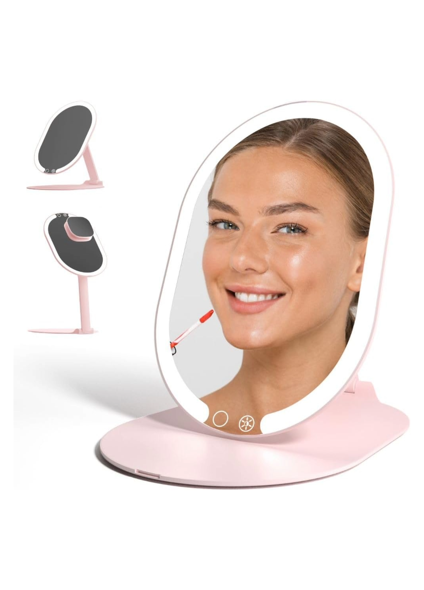 Sara Ultra Slim Foldable Lighted Travel Mirror