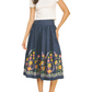 Soleil Poise Midi Skirt