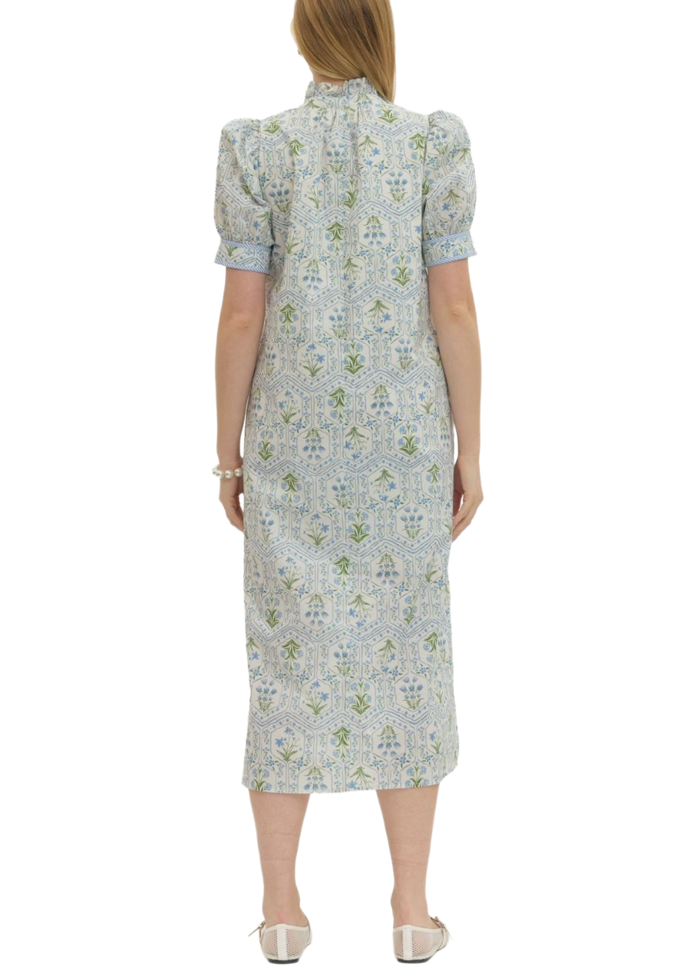 Petal Sky Midi Dress