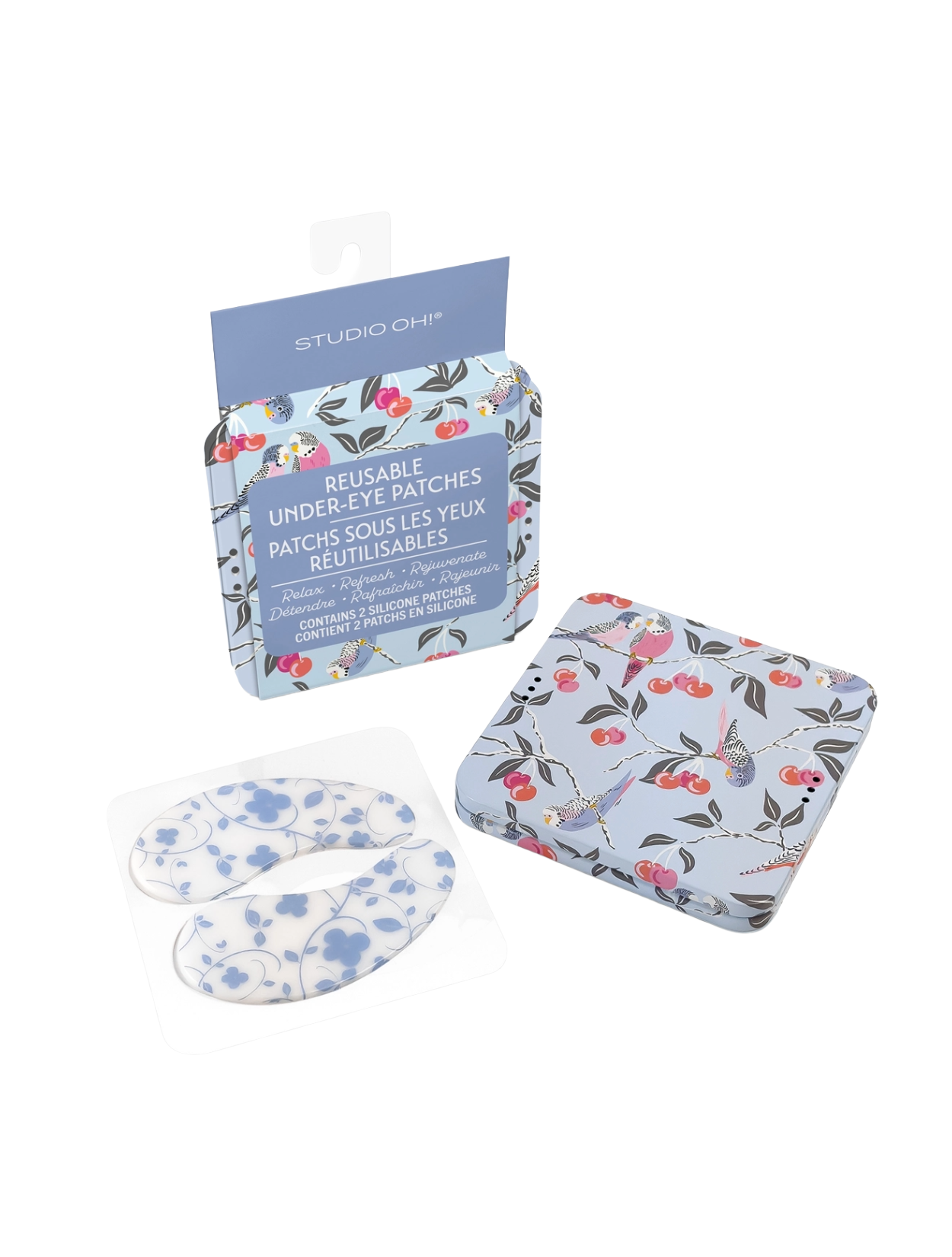 Birds in the Cherry Tree Reusable Under-Eye Patches