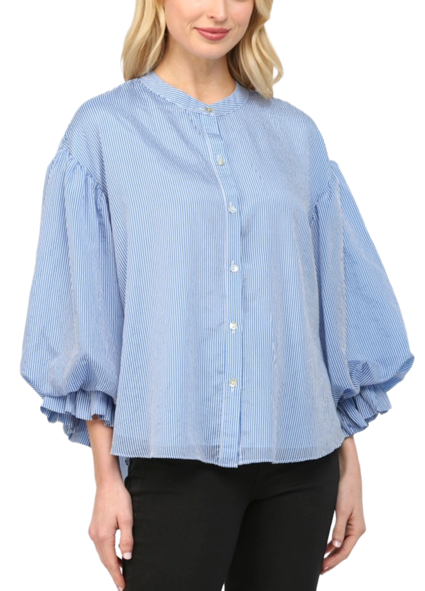 Pinstripe Silas Top