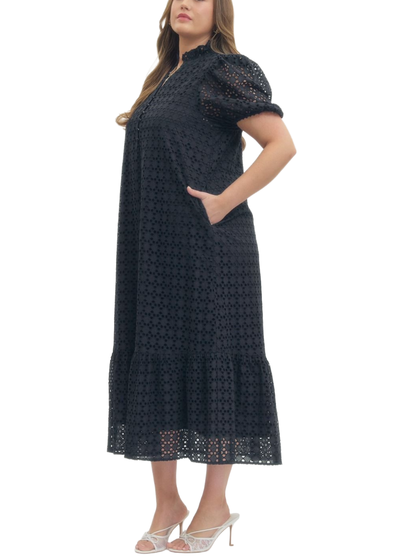 Nantucket Eyelet Dress - Plus