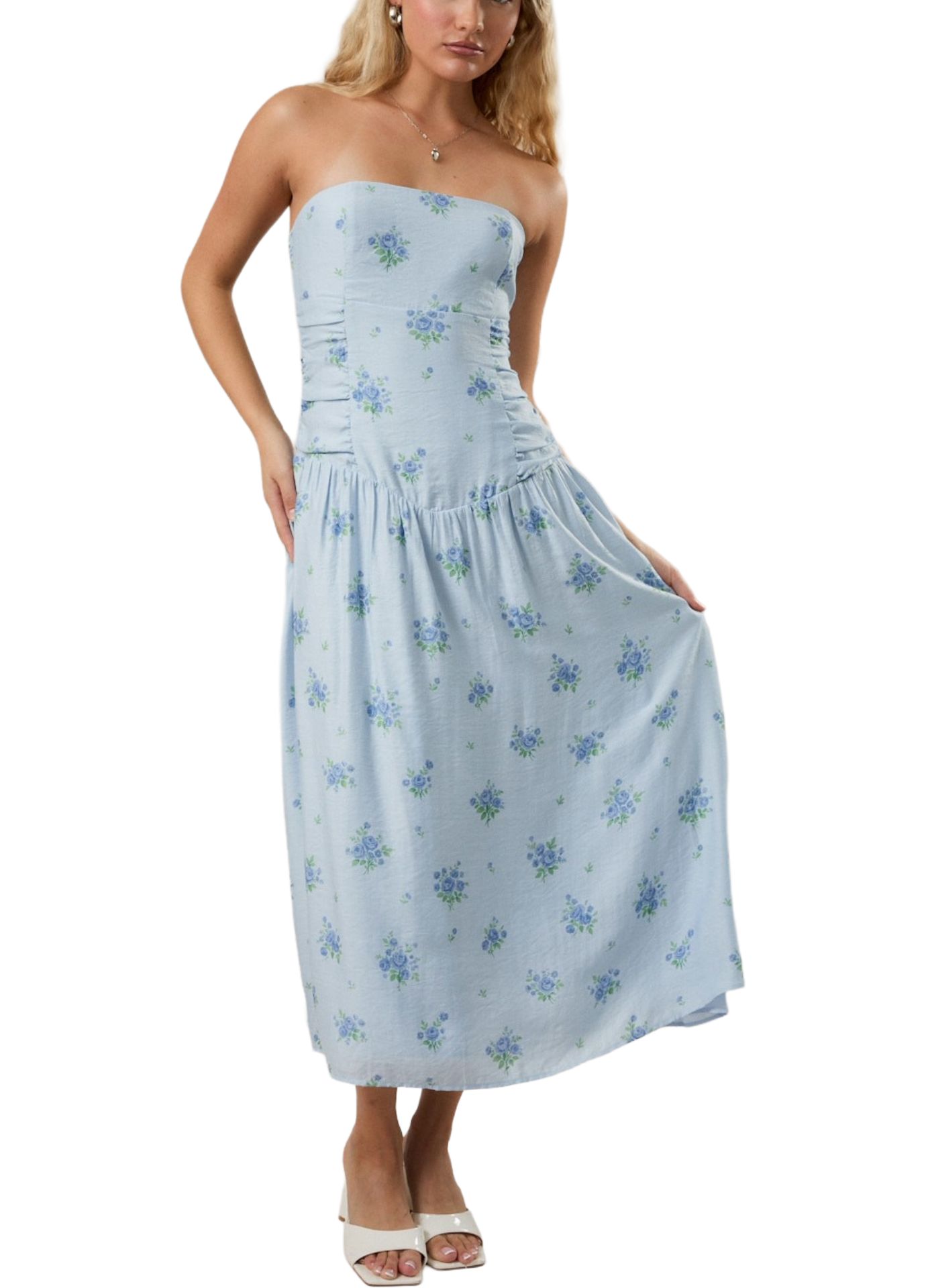 Babys Blue Maxi Dress