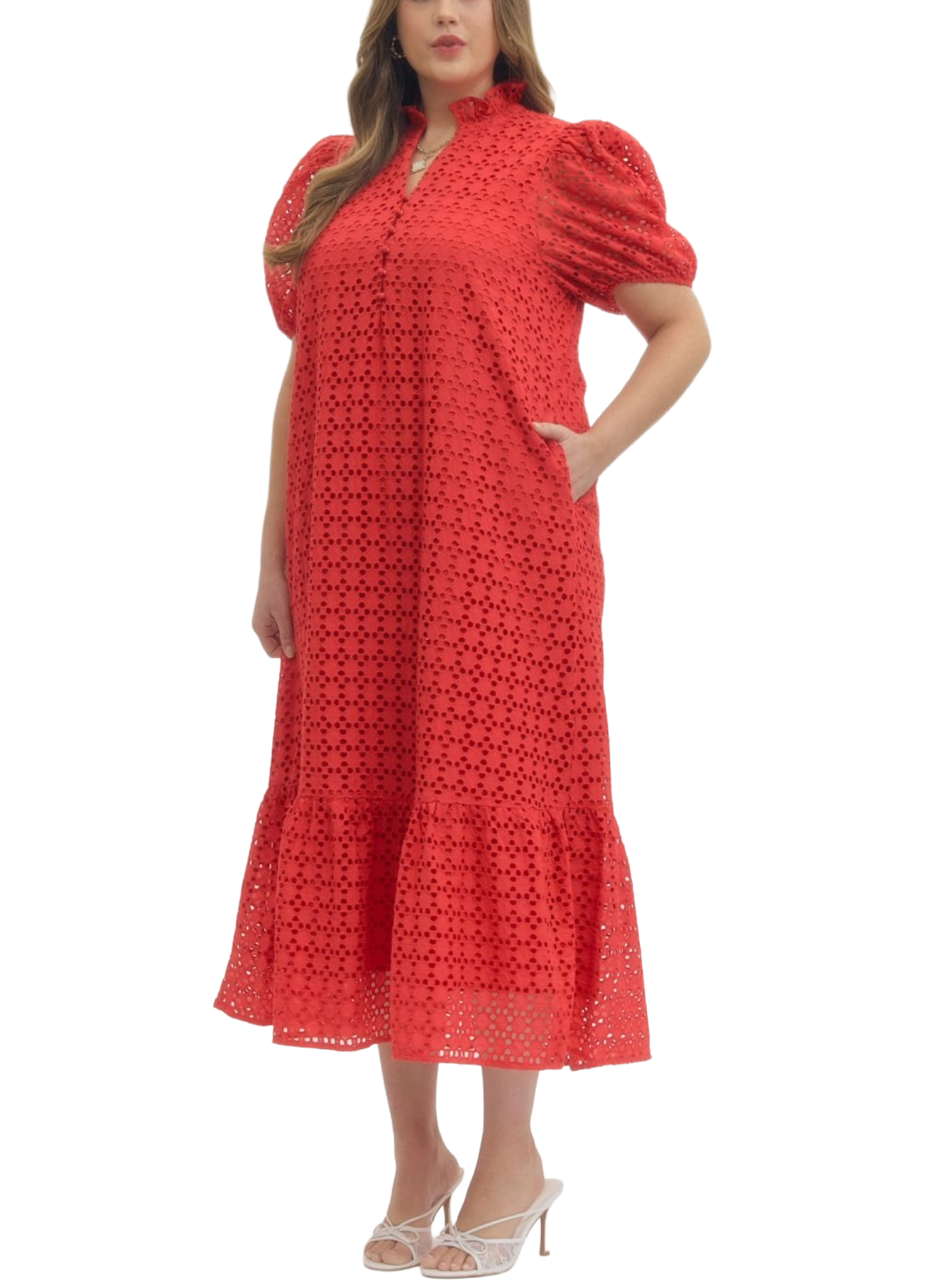 Nantucket Eyelet Dress - Plus