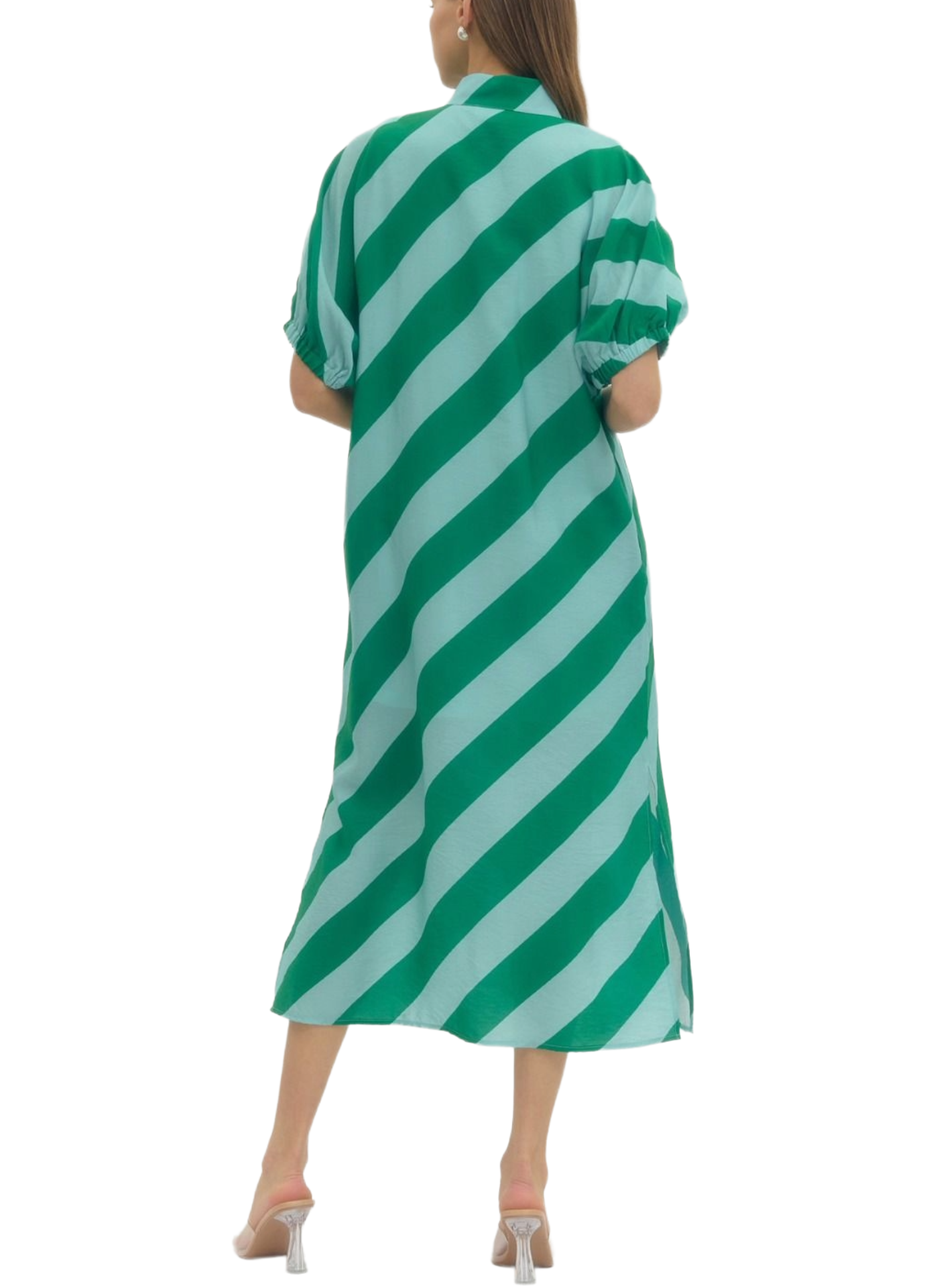 Slant Stripe Dress - Plus