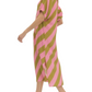 Slant Stripe Dress - Plus