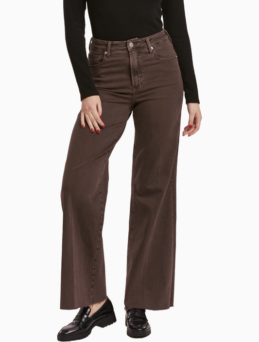 Fiona Mocha Wide Leg Jean