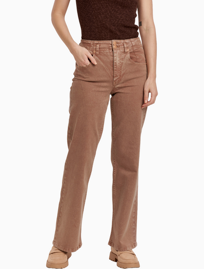 Holly Toffee Straight Leg Jean