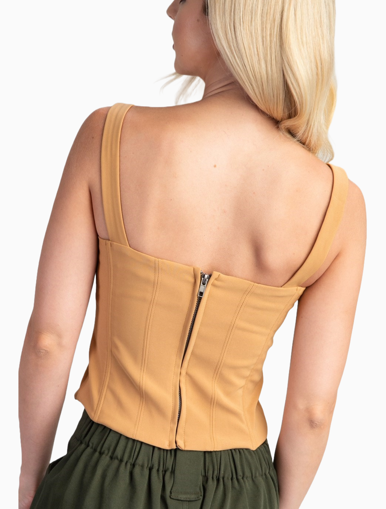 Square Neck Bustier Top