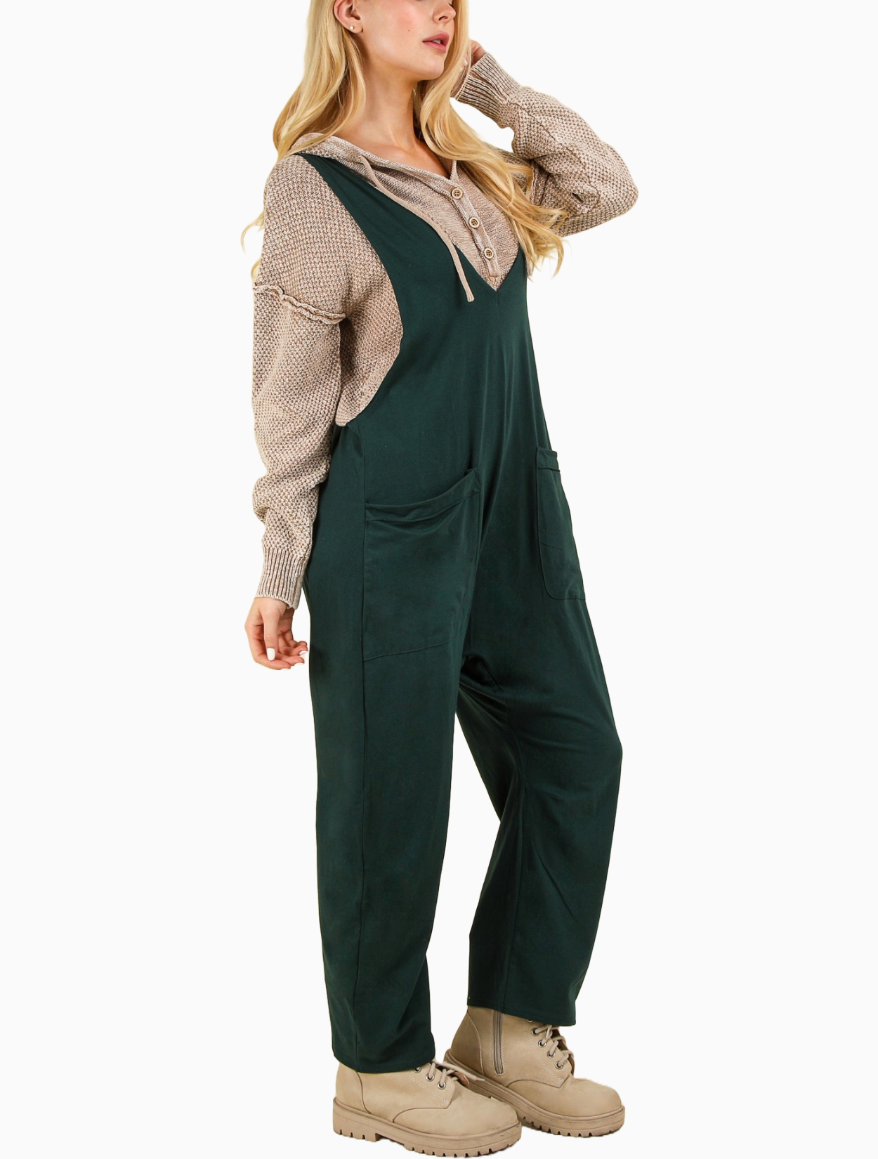 Evergreen Baggy Jumpsuit