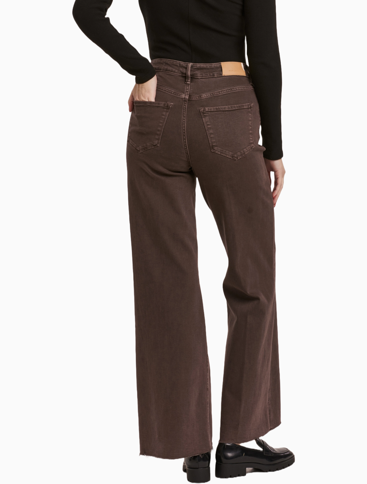 Fiona Mocha Wide Leg Jean