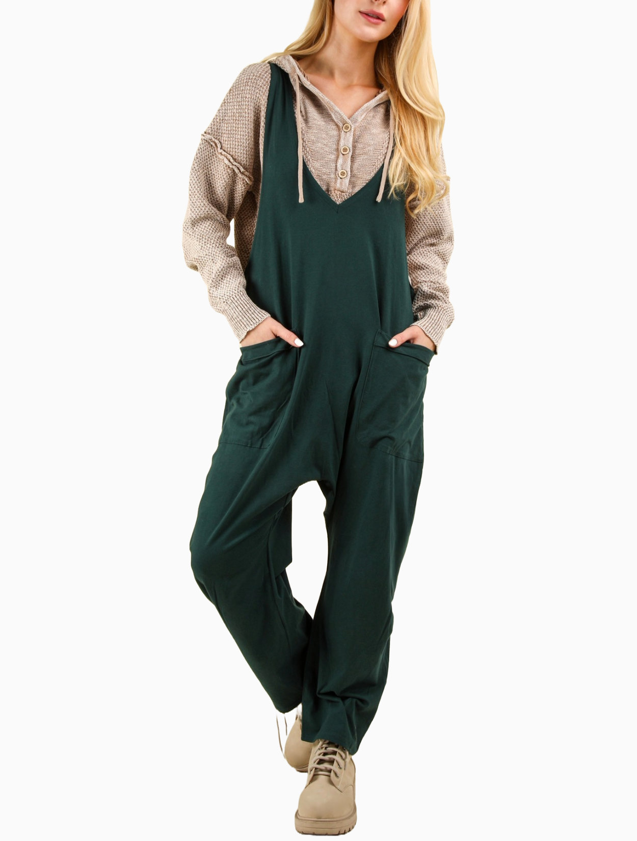 Evergreen Baggy Jumpsuit