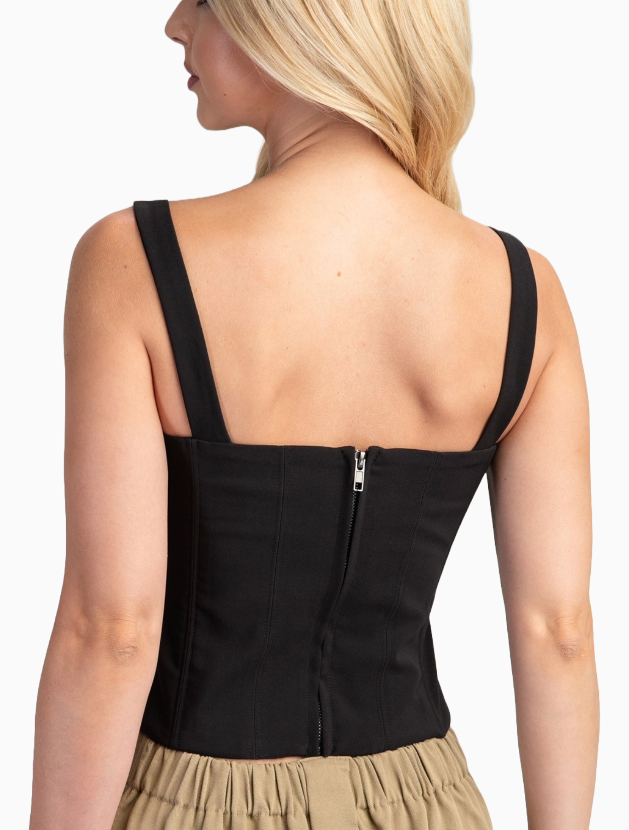 Square Neck Bustier Top