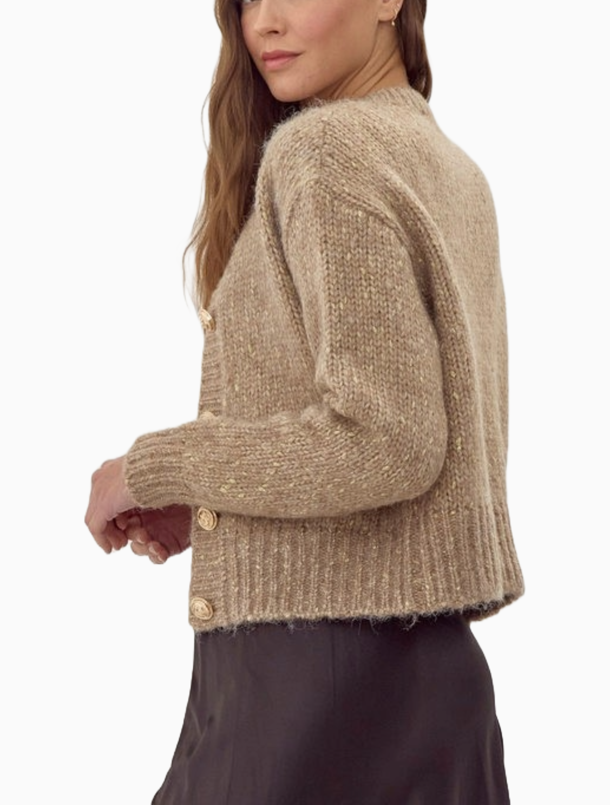 Knit Bulky Crop Cardigan