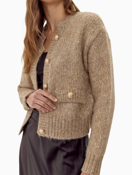 Knit Bulky Crop Cardigan