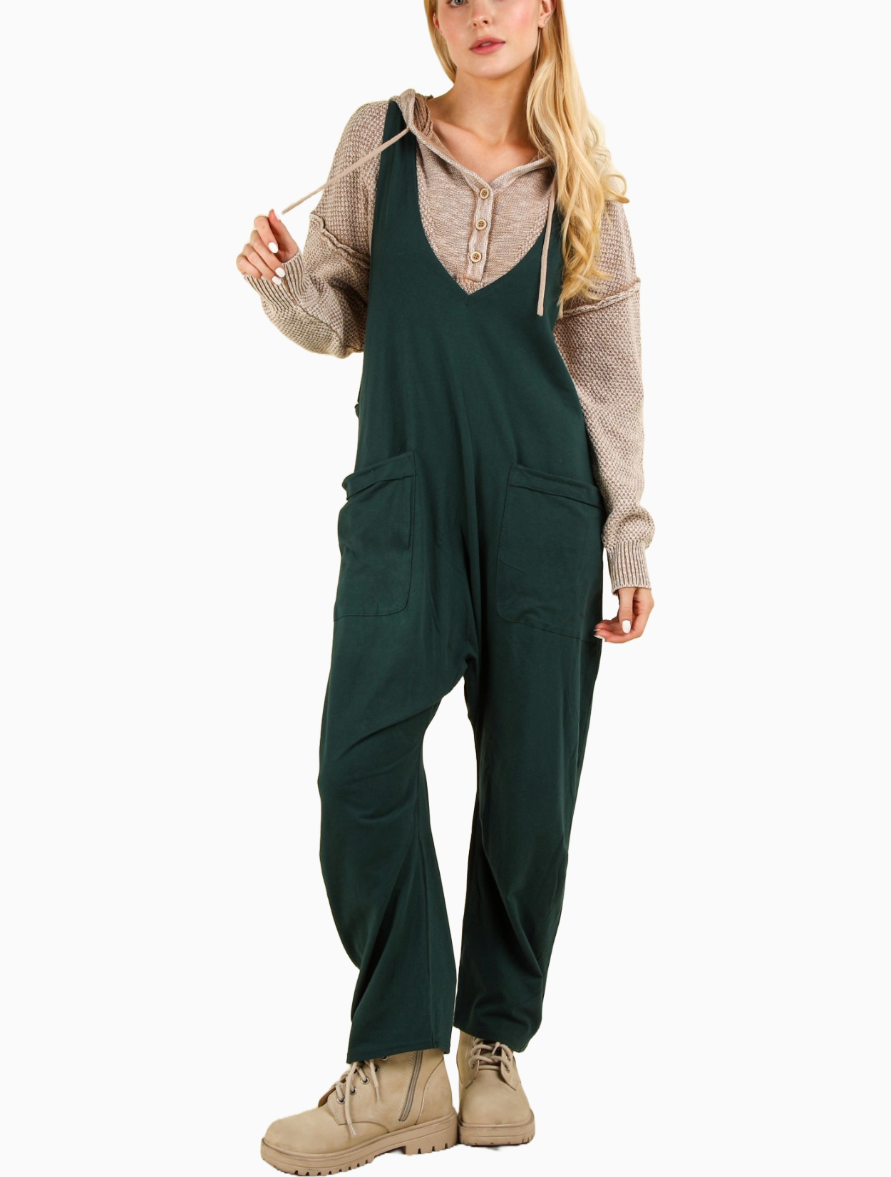 Evergreen Baggy Jumpsuit