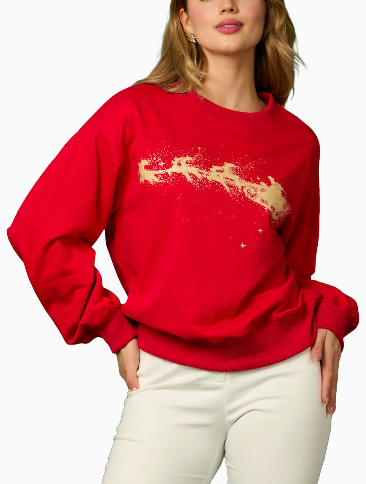 Reindeer Sledding Pullover