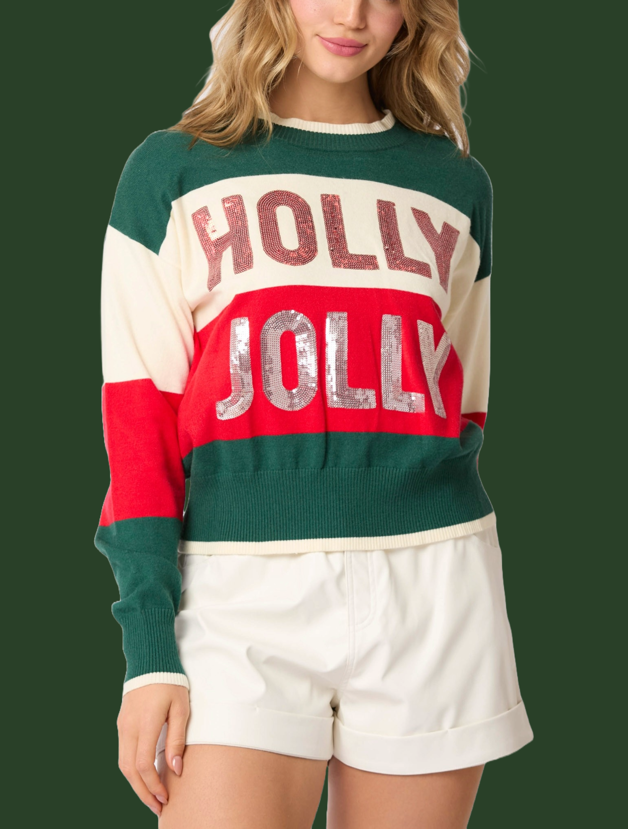 'Holly Jolly' Sequin Sweater