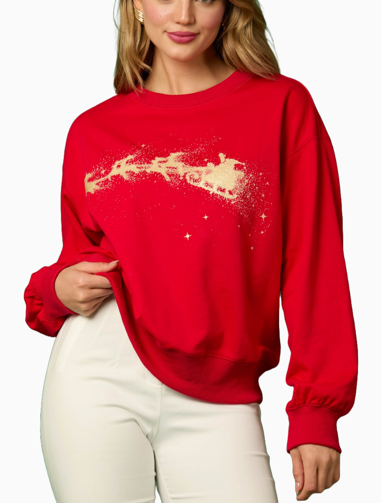 Reindeer Sledding Pullover