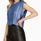 Minnie Metallic Foil Top