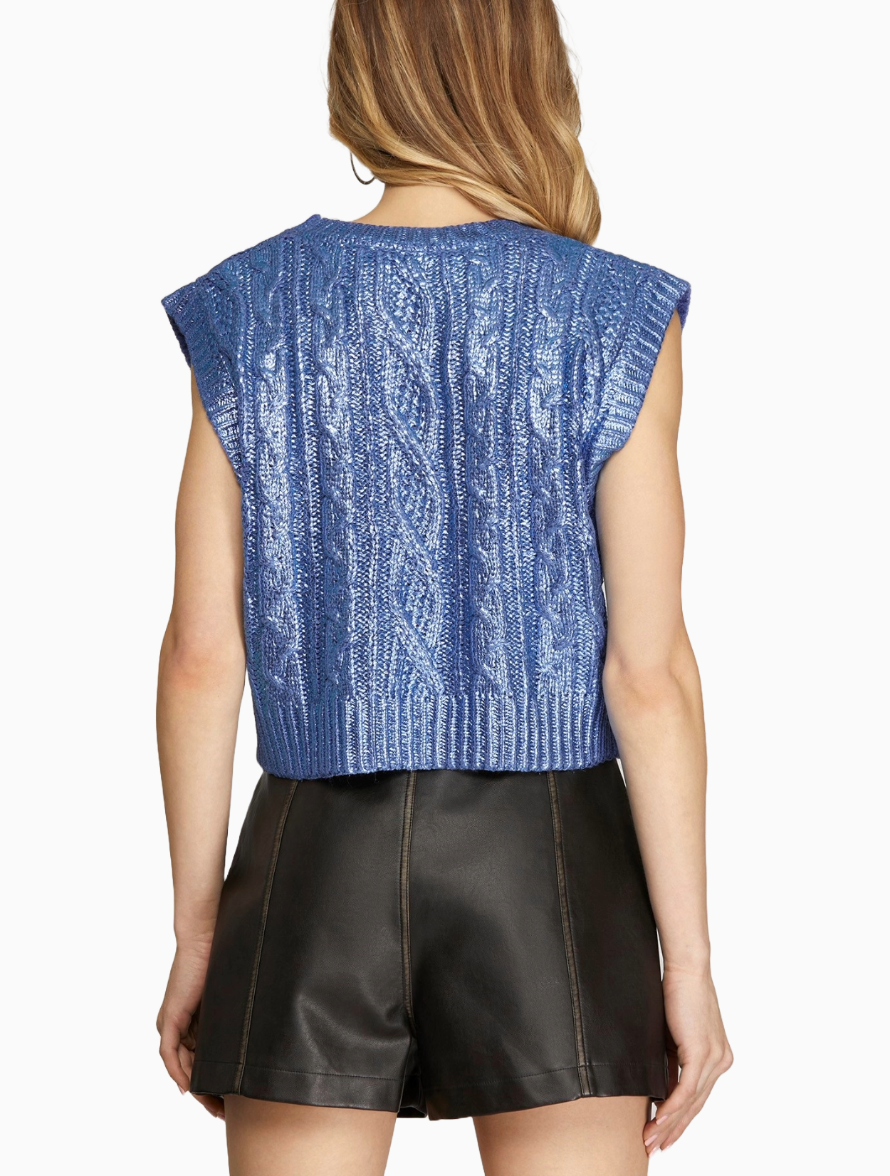 Minnie Metallic Foil Top