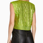 Minnie Metallic Foil Top