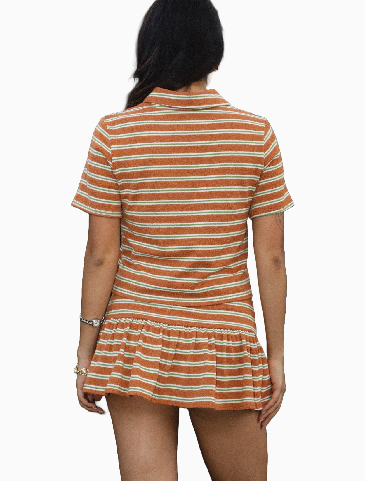 Caramel Apple Stripe Skort