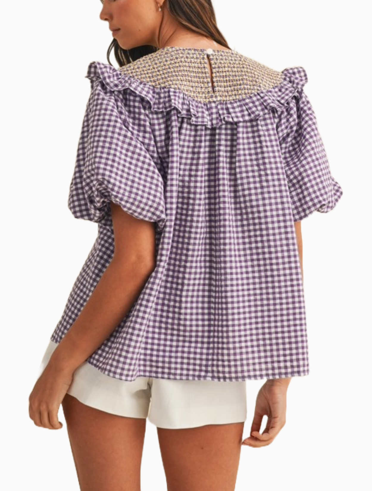 Smocked Football Embo Top
