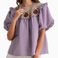 Smocked Football Embo Top