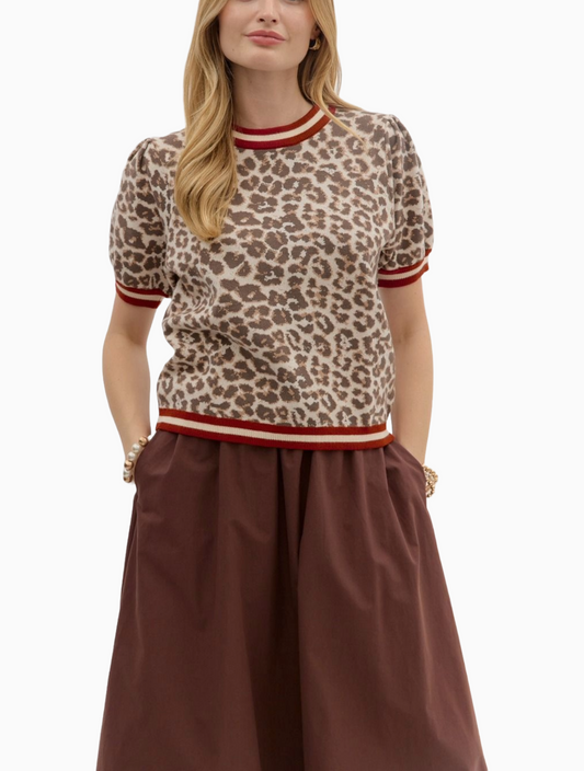 Leopard Lola Top