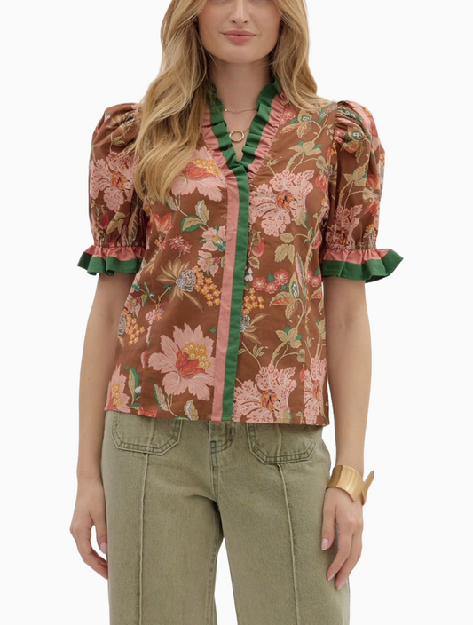 Ondine Floral Top