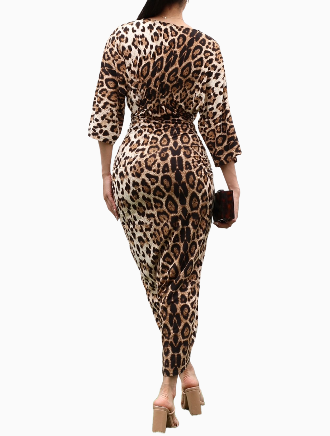 Leopard Venetian Bodycon Dress