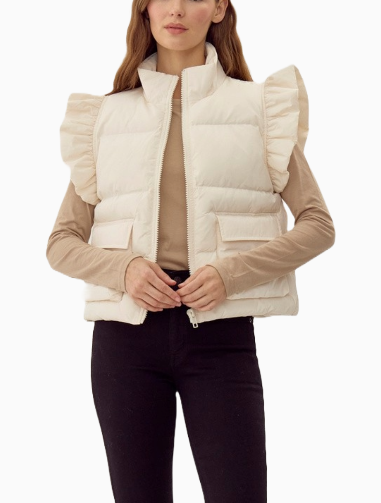 Solid Puffer Vest