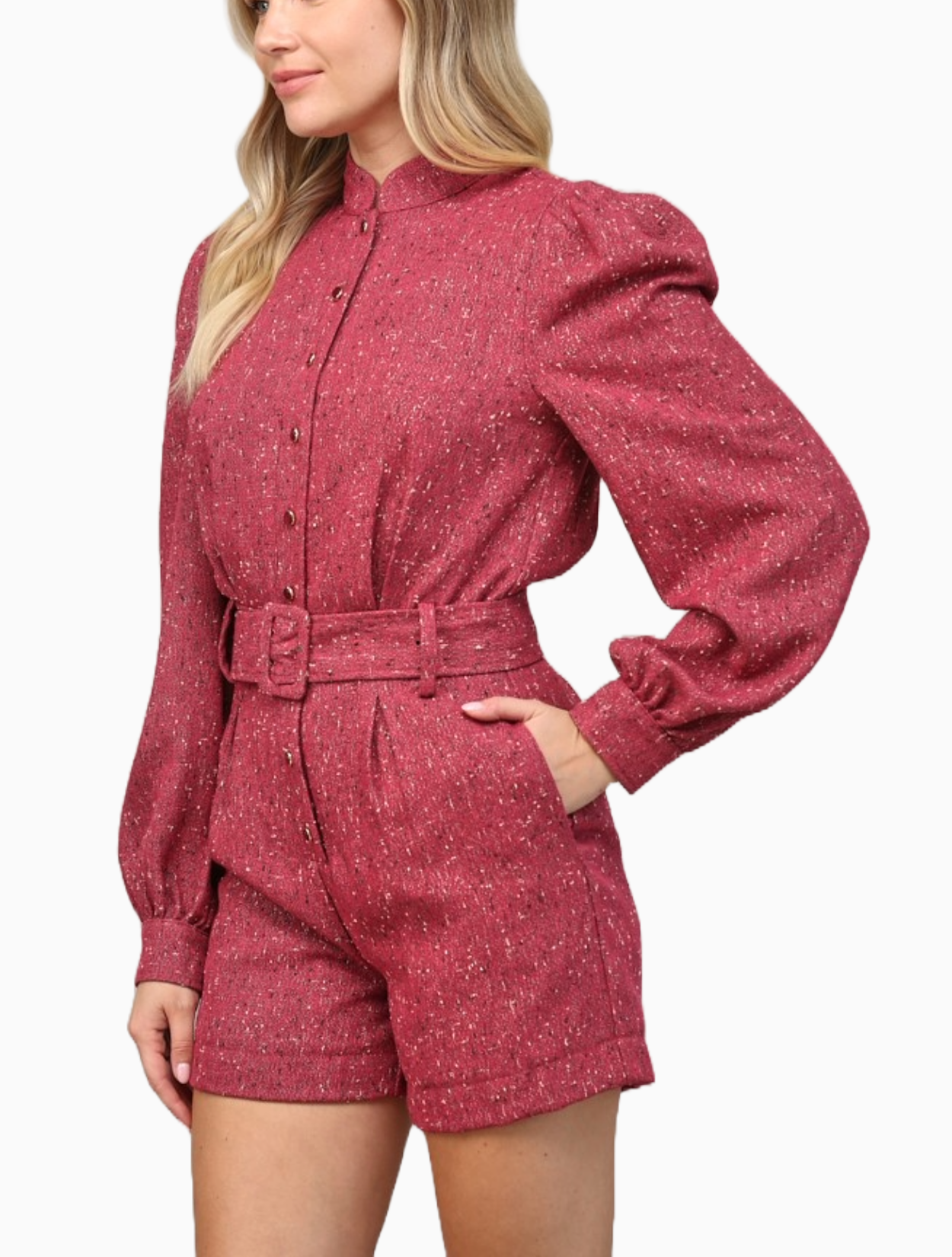 Stand Rose Metallic Romper