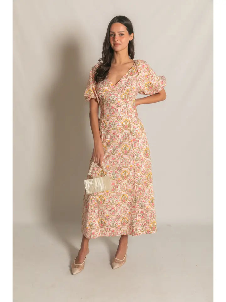 Marceline Floral Midi Dress