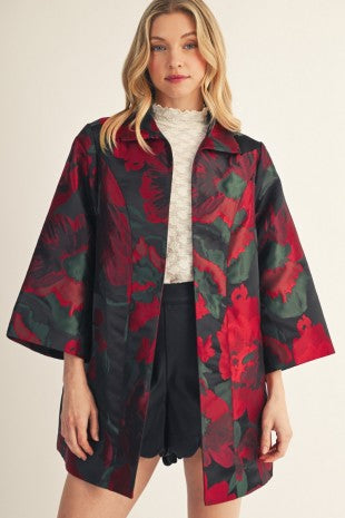 Dozen Roses Kimono Jacket