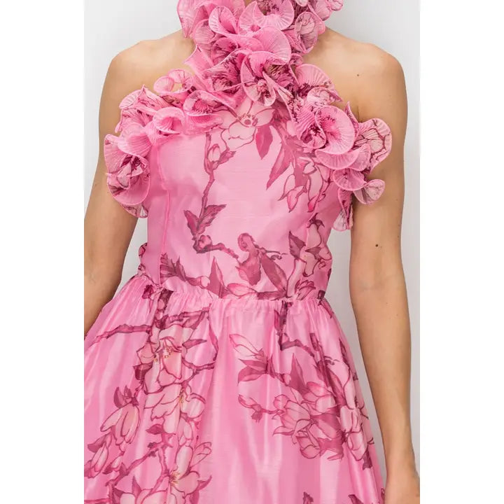 Wrenna Floral Halter Maxi