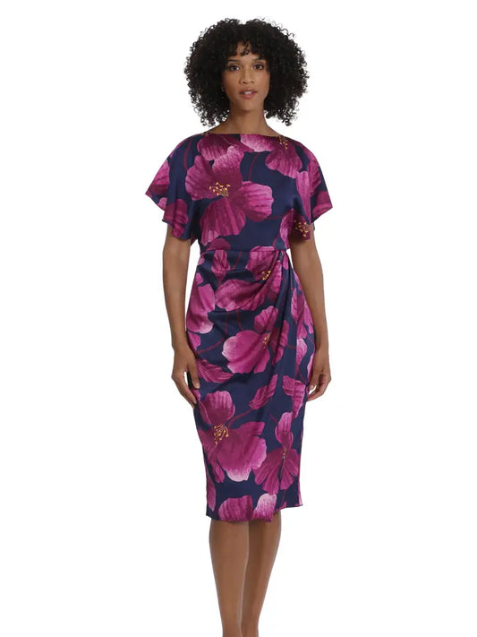 Violette Boatneck Midi Dress