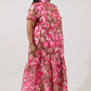 Floral Organza Garden Dress-Plus