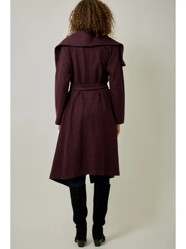 Wine Festival Shawl Collar Coat