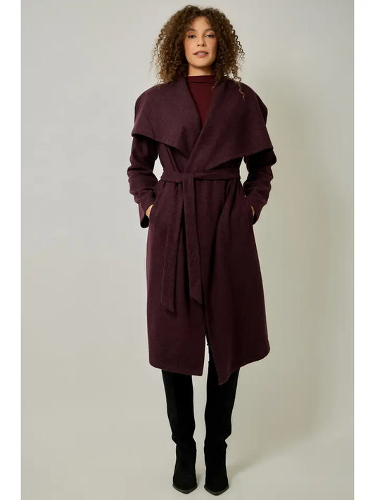 Wine Festival Shawl Collar Coat