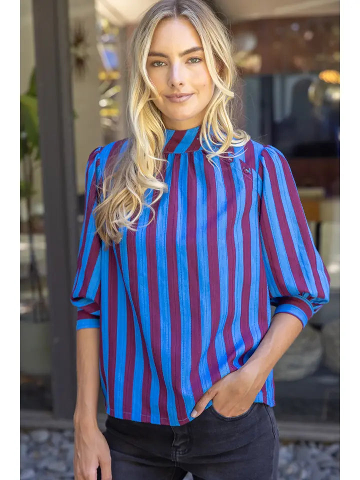 Sapphire Stripes Top