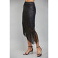 Orient Express Fringe Midi Skirt