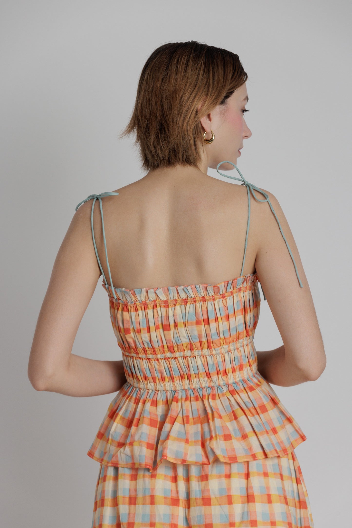 Calypso Plaid Top